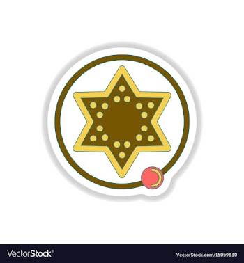 In paper sticker style board vector image