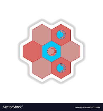 In paper sticker style board vector image