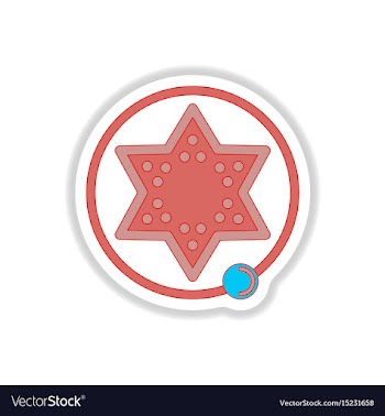 In paper sticker style board vector image