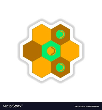 In paper sticker style board vector image