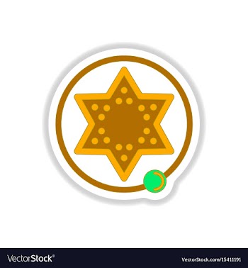 In paper sticker style board vector image