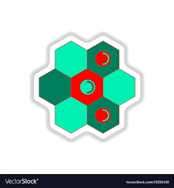 In paper sticker style board vector image