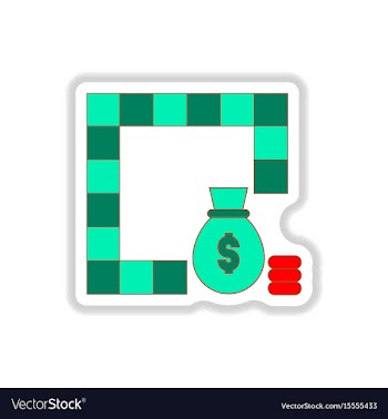 In paper sticker style board vector image