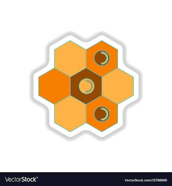 In paper sticker style board vector image