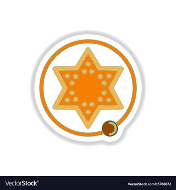 In paper sticker style board vector image