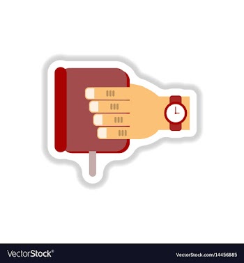In paper sticker style book in vector image
