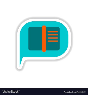 In paper sticker style book in vector image