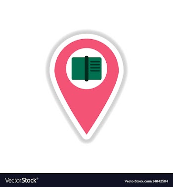In paper sticker style book in vector image