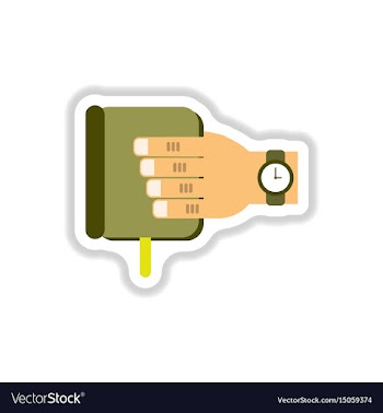 In paper sticker style book in vector image