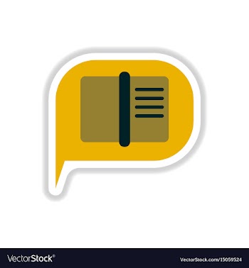 In paper sticker style book in vector image