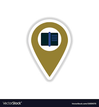In paper sticker style book in vector image
