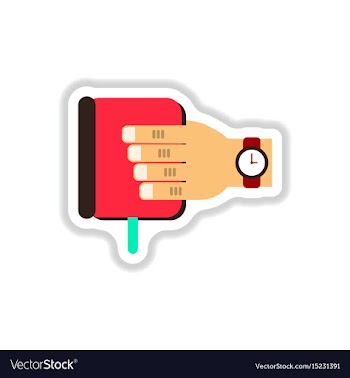 In paper sticker style book in vector image