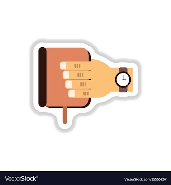 In paper sticker style book in vector image