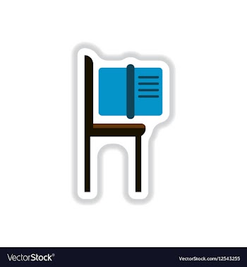 In paper sticker style Book vector image