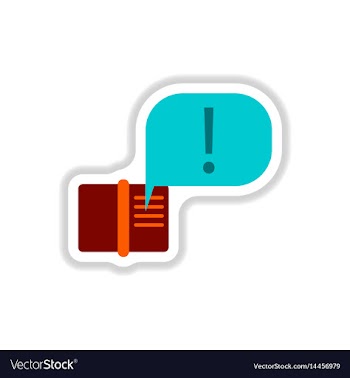 In paper sticker style book vector image