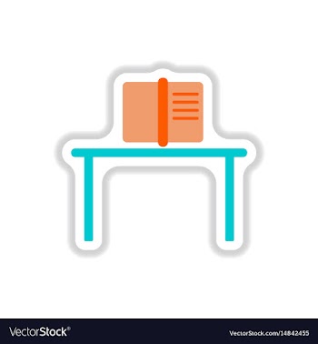 In paper sticker style book vector image