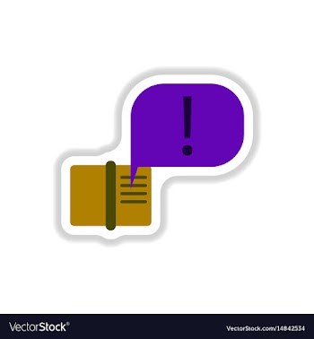 In paper sticker style book vector image