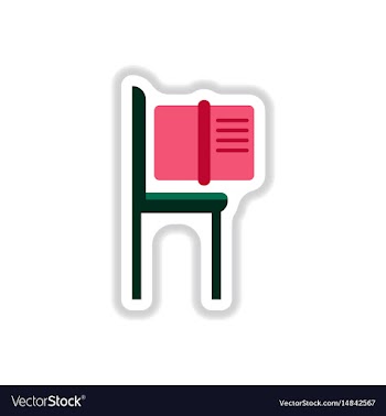 In paper sticker style book vector image