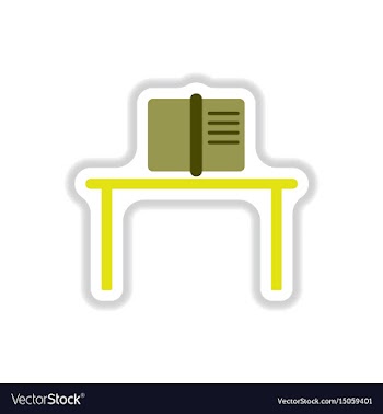 In paper sticker style book vector image