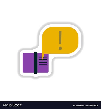 In paper sticker style book vector image