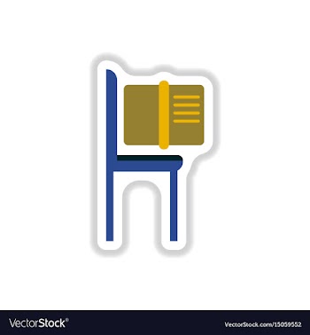 In paper sticker style book vector image