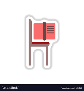 In paper sticker style book vector image
