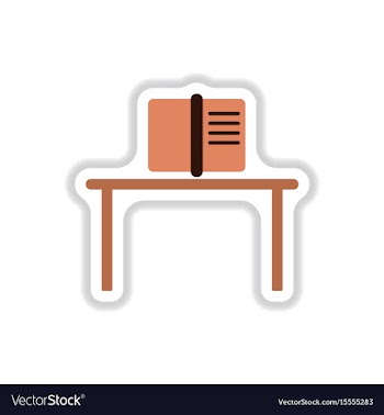 In paper sticker style book vector image