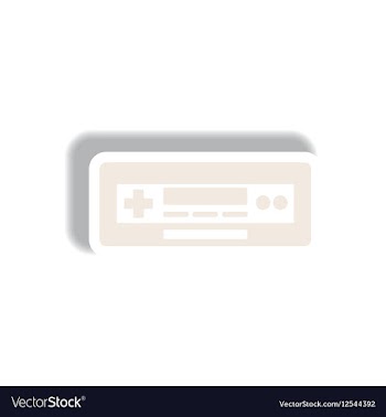 In paper sticker style car vector image
