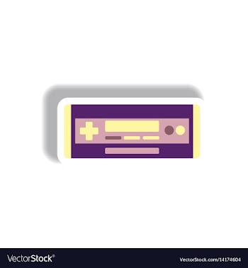 In paper sticker style car vector image