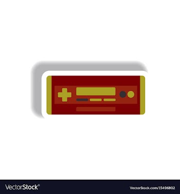 In paper sticker style car vector image