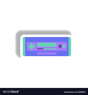 In paper sticker style car vector image