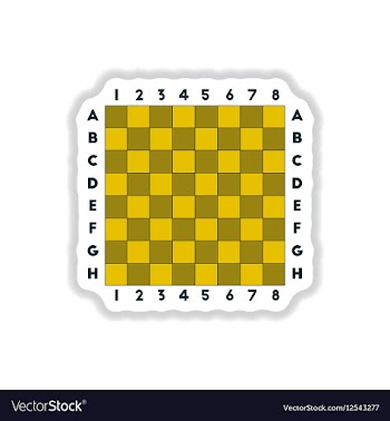 In paper sticker style chess vector image
