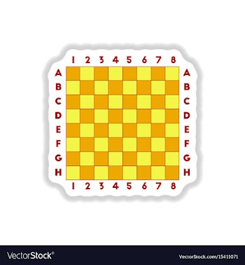 In paper sticker style chess vector image