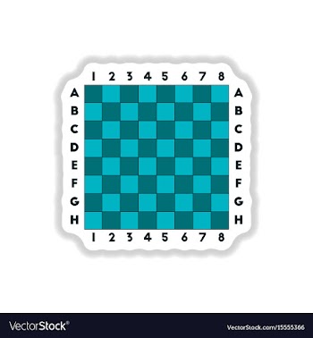 In paper sticker style chess vector image