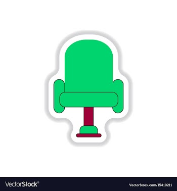 In paper sticker style cineama vector image