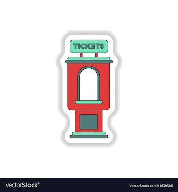 In paper sticker style cinema vector image