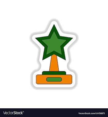 In paper sticker style cinema vector image