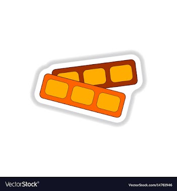 In paper sticker style cinema vector image