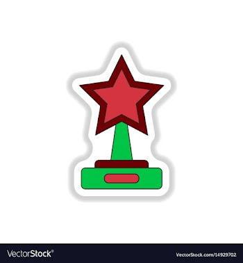 In paper sticker style cinema vector image