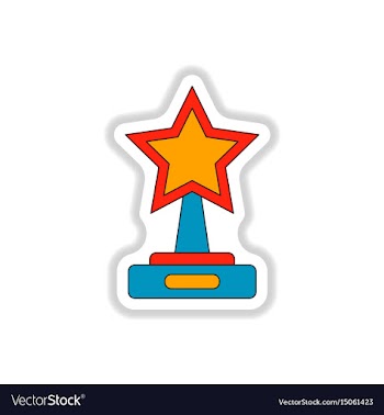 In paper sticker style cinema vector image