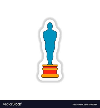 In paper sticker style cinema vector image