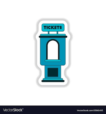 In paper sticker style cinema vector image