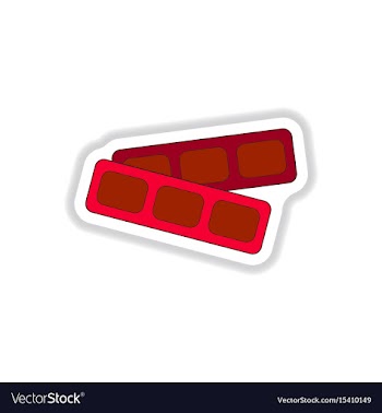 In paper sticker style cinema vector image
