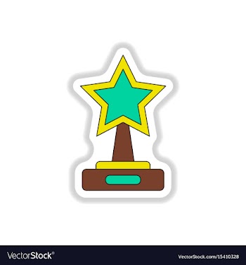 In paper sticker style cinema vector image