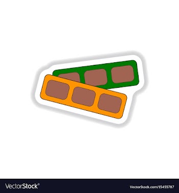 In paper sticker style cinema vector image