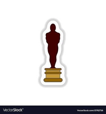In paper sticker style cinema vector image