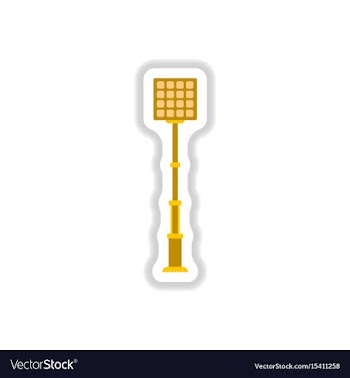 In paper sticker style city vector image