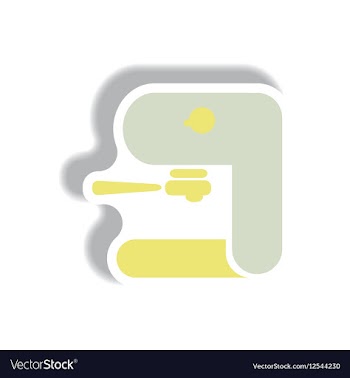 In paper sticker style coffee vector image