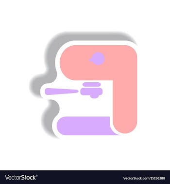 In paper sticker style coffee vector image