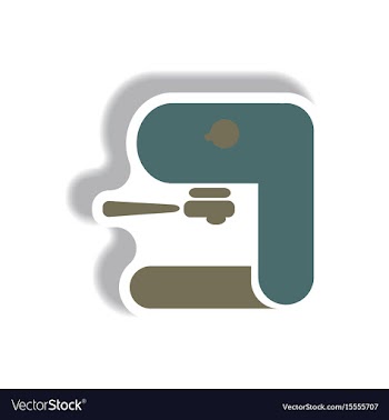 In paper sticker style coffee vector image